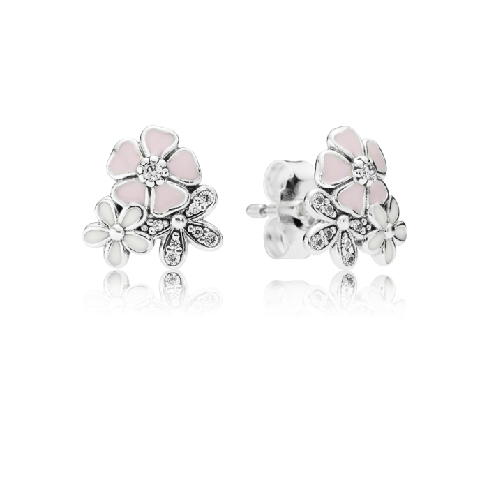 PANDORA nausnice poeticke kvety 290686ENMX