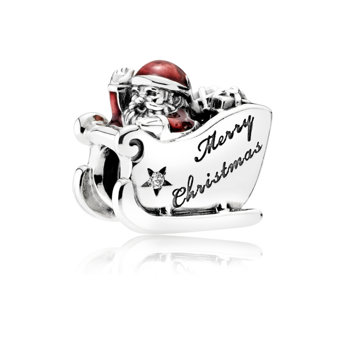 s10001000 Koralka PANDORA Santa na saniach 792004CZ