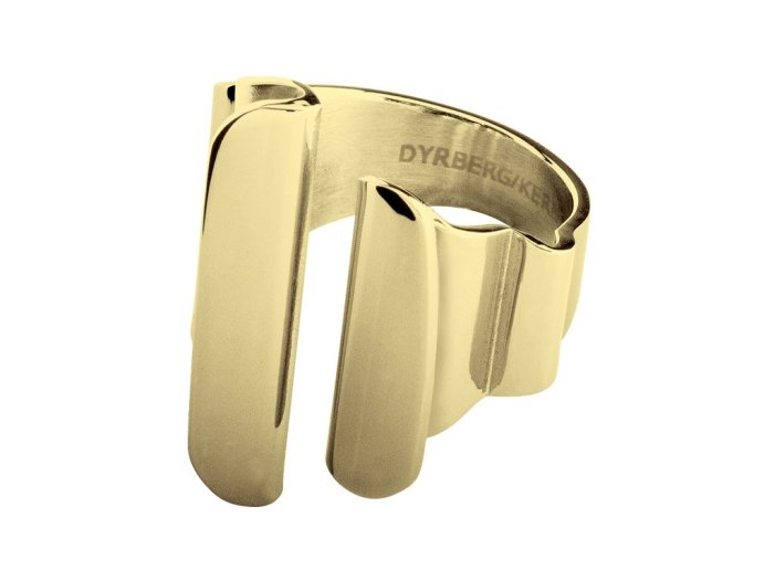 s1024768 351944 Prste DYRBERG KERN PLEAT SHINY GOLD