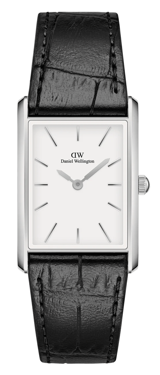 Unisex hodinky Daniel Wllington Bound Black Crocodile Silver DW00100697