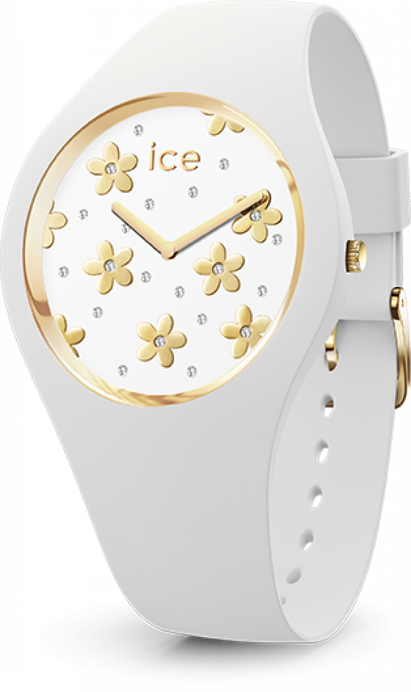 016667 Hodinky ICE WATCH ICE FLOWER PRECIOUS WHITE MEDIUM