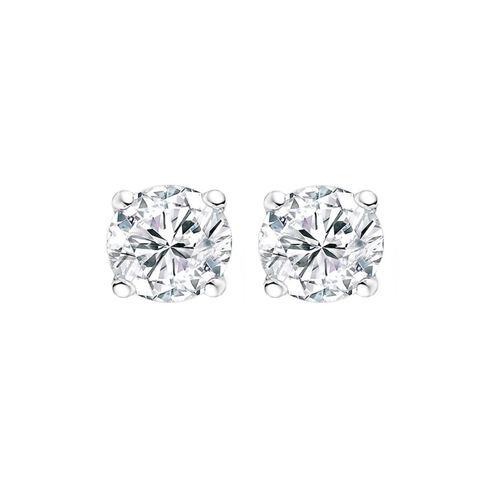 Náušnice NEW BLING with white round zirconia 9NB-0001