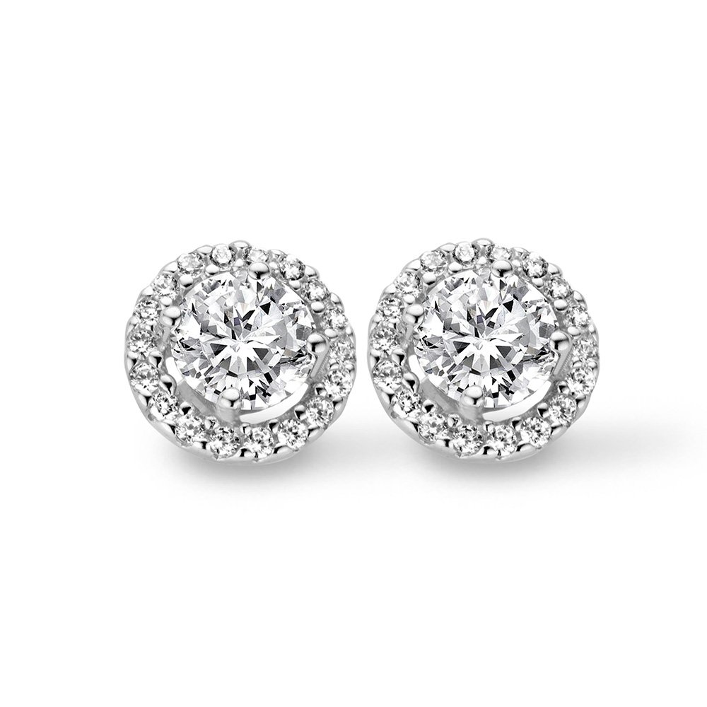 Náušnice NEW BLING 6MM white zirconia 9NB-0140