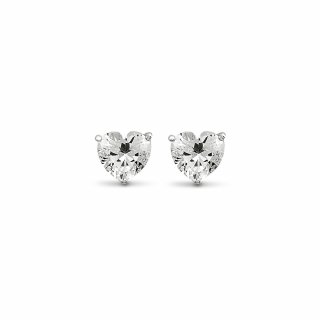 9NB 0011 Nausnice NEW BLING heart zirconia