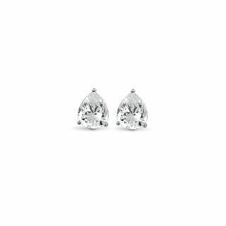 9NB 0014 Nausnice NEW BLING pearshape zirconia