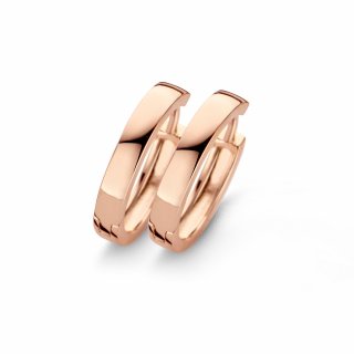 9NB 0205 Nausnice NEW BLING rosegold hoops