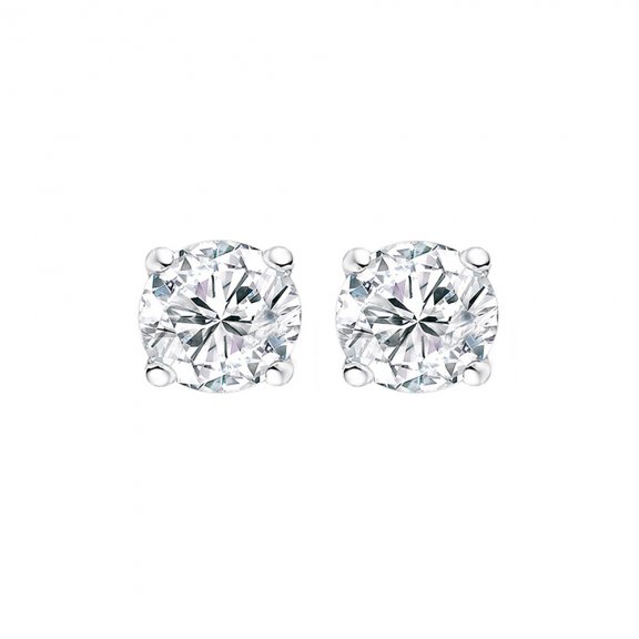 9NB 0001 Nausnice NEW BLING with white round zirconia