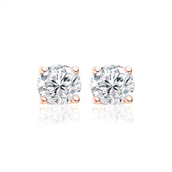 9NB 0043Nausnice NEW BLING with white round zirconia