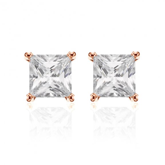 9NB 0050Nausnice NEW BLINGwith white square zirconia