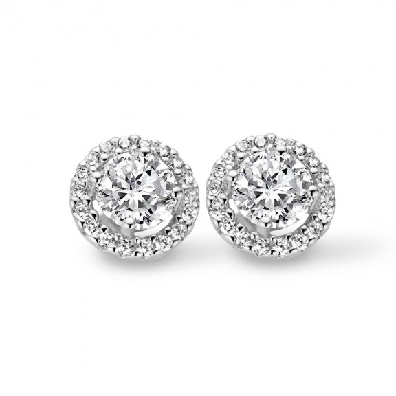 9NB 0140 Nausnice NEW BLING white zirconia
