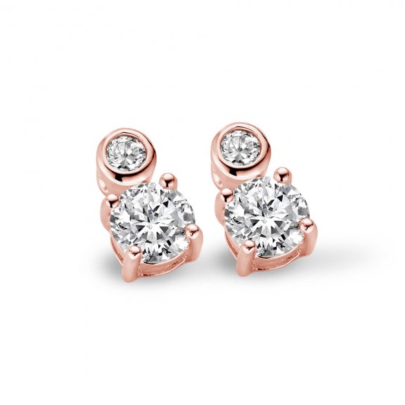 9NB 0184 Nausnice NEW BLING white zirconia